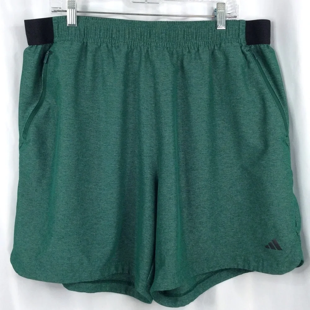 Adidas Aeroready Axis Woven 3.0 Training Shorts Green Black Men's Size 2XL